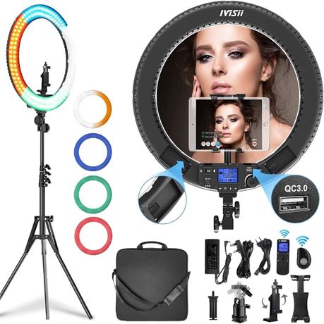 19 inch Ring Light with Remote Controller