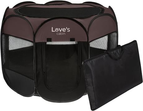 Love's cabin Pet Puppy Dog Playpen, Small