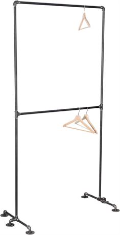 PIPE DÉCOR Freestanding Industrial Pipe Clothing Rack