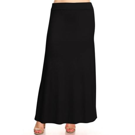 Plus Size Women's High Waist Maxi Skirt USA