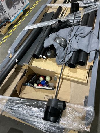 Pallet of Miscellaneous of incomplete pool table