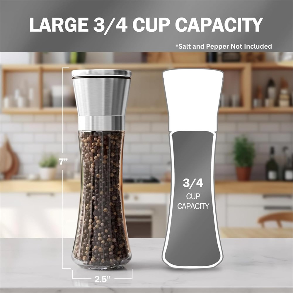 Pepper Asset Dollar.Bid - Home EC Premium Stainless Steel Sea Salt and Pepper ...