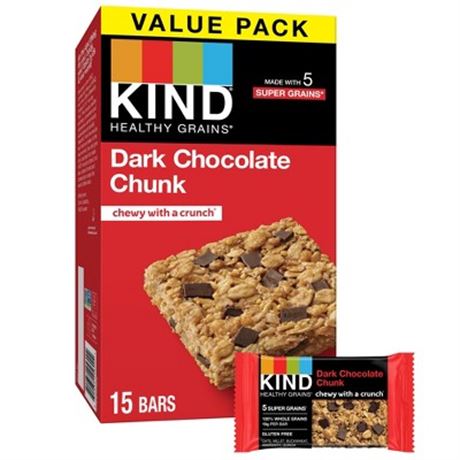 KIND Grains Bars Dark Chocolate - 18oz/15ct