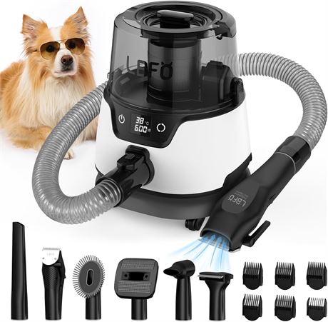 LBFO Dog Grooming Kit, 600w Vacuum, 3L Cup