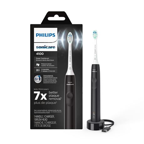 Philips Sonicare 4100 Toothbrush, Black