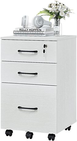 Panana 3 Drawer File Cabinet, Home Office
