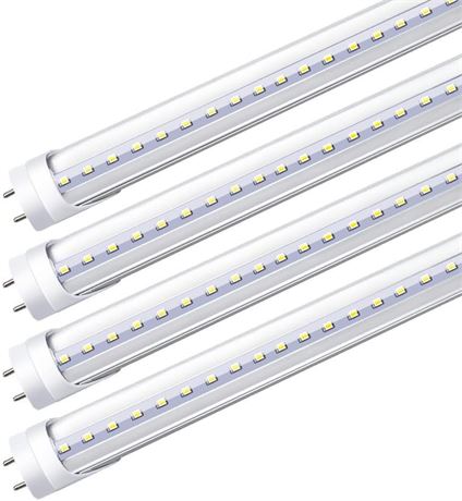 LED T8 3FT Light Tube, Daylight White, 4 Pack