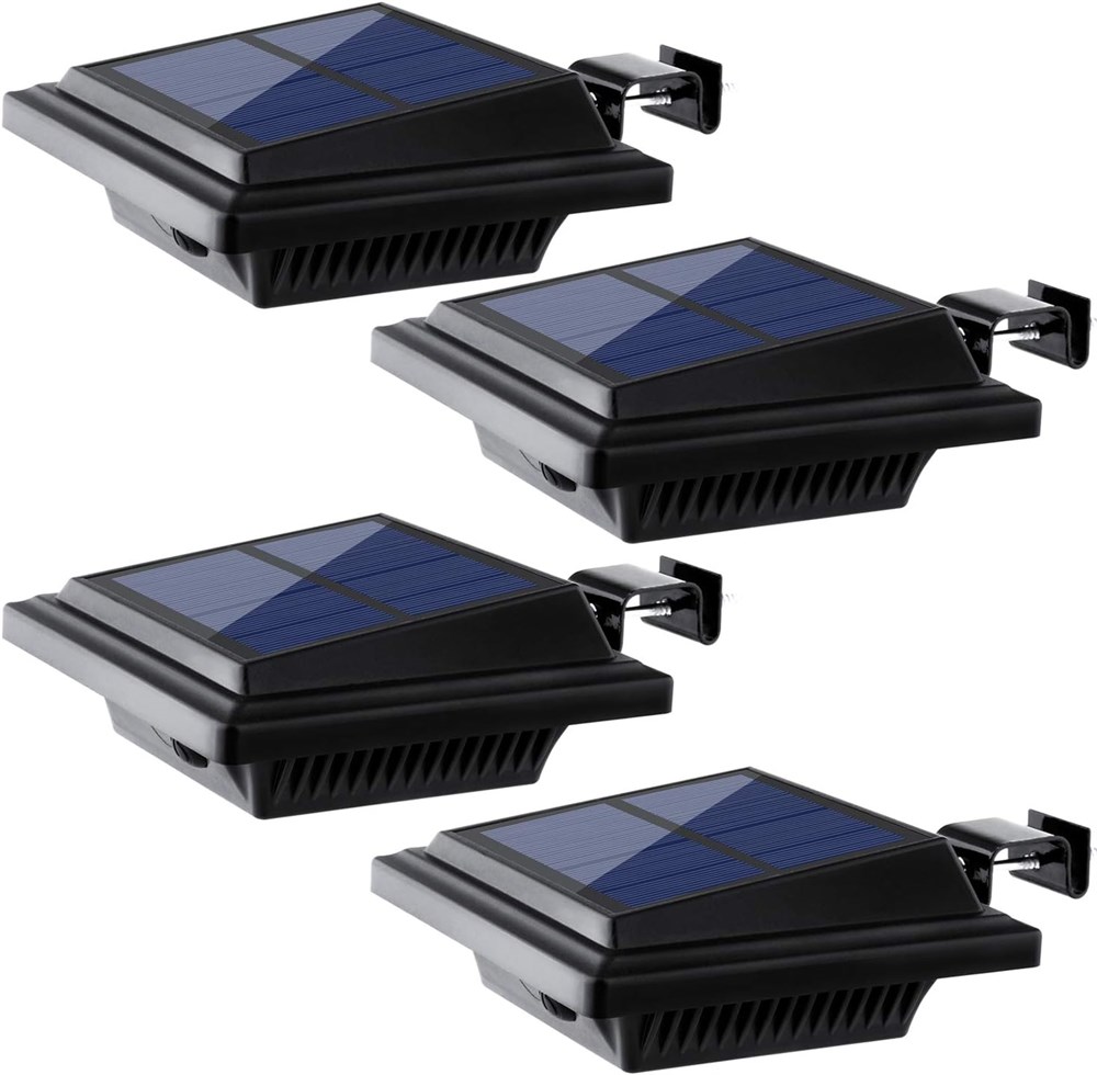 Dollar.Bid - UniqueFire Outdoor Solar Gutter Lights, 40 LED Fence ...