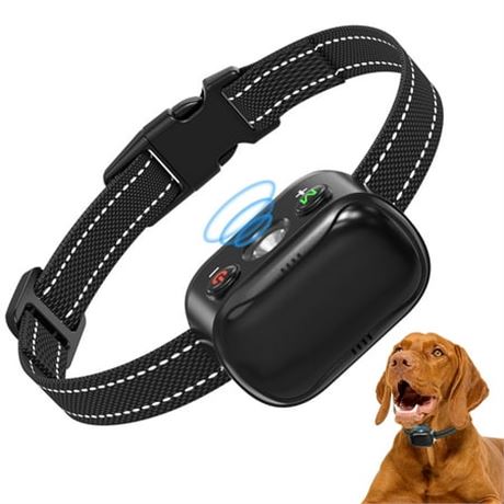 PcEoTllar Ultrasonic Dog Bark Collar (Black)