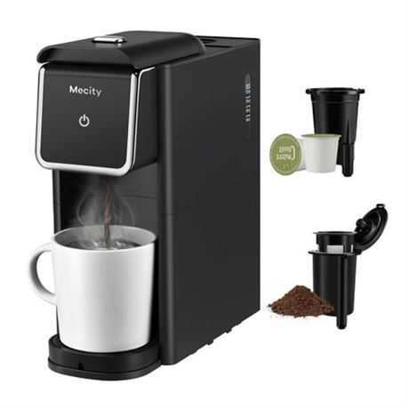 Mecity Mini Coffee Maker - K-Cup, Black
