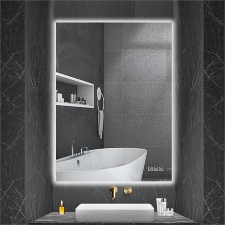 24x32 LED Bathroom Mirror, IP54 Waterproof