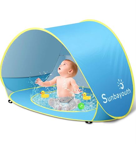Baby Beach Tent, Baby Pool Tent, UV Protection Infant Sun Shelters Beach Shade T