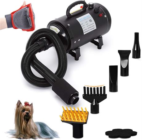4.0 HP Pet Dryer - Dog Grooming Blower, Black