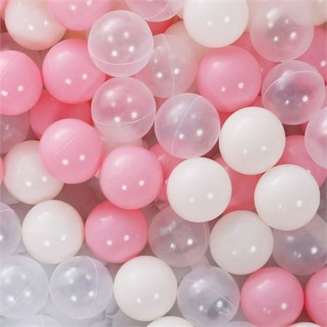 PlayMaty 100 Colorful Pit Balls, 2.16" (Pink)