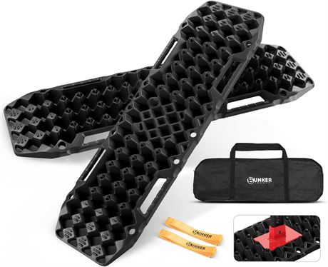 BUNKER INDUST 4X4 Traction Boards, Black