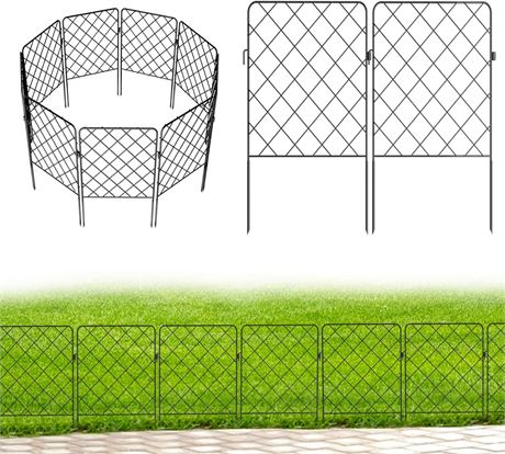 19 Pack No Dig Decorative Garden Fence for Yard