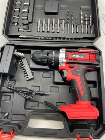 20V Drill Set with Battery, Charger, Bits