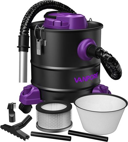 VANPORE 5.2G Ash Vacuum Cleaner, 1200W, Purple
