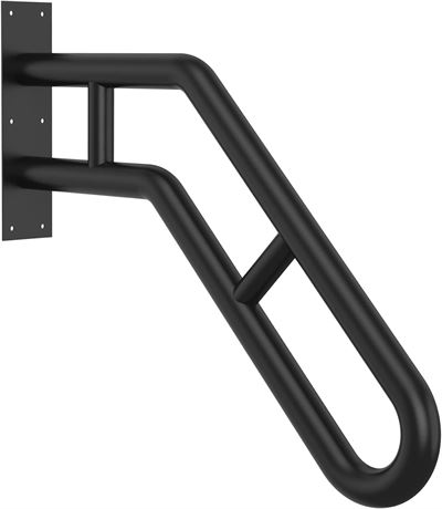 25.8" Matte Black Handrail for Garage, Porch