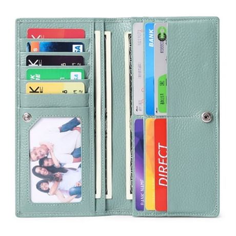 Sendefn RFID Slim Leather Wallet Clutch