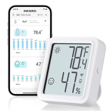 INKBIRD WiFi Thermometer, IBS-TH3-PLUS