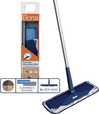 Bona Microfiber Floor Mop - Dry/Wet, Standard