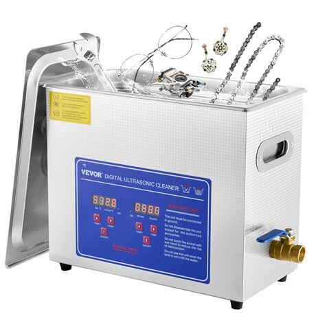 VEVOR Ultrasonic Cleaner, 6L for Jewelry