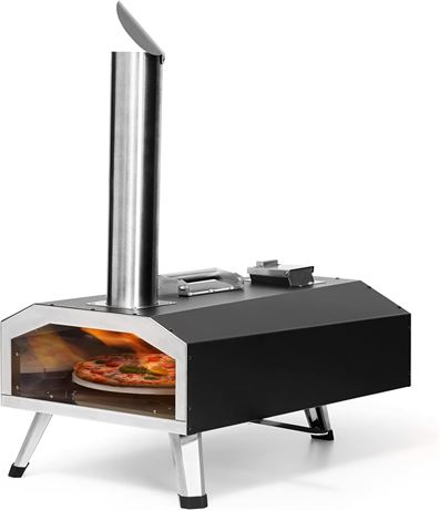 OUTFINE Pizza Oven 2-in-1, Wood & Gas Fired