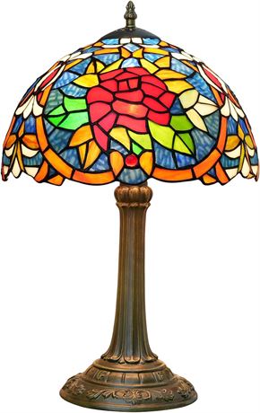 Rose Flower Tiffany Lamp 12X12X18 Inches