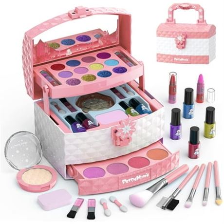 WATTNE Kids Makeup Kit, Washable, Pink
