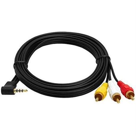 MIYAKO 3.5mm to 3 RCA Cable 6FT (M-253G)