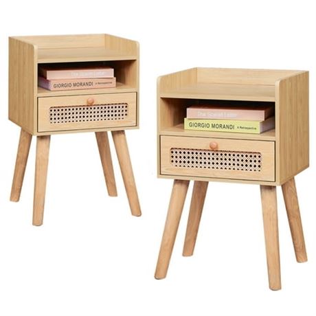 Urban Deco NightStand with Drawer(Set of 2)