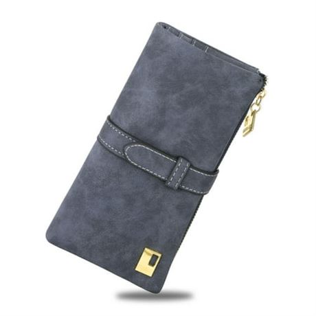 TSV Vegan Leather Wallet, Dark Grey