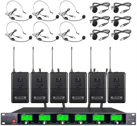 6-Channel Wireless Microphone System