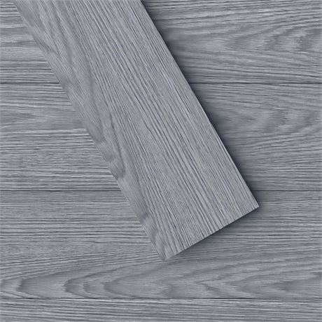 Peel and Stick Floor Tile, 6"X36", 36Pk, Grey