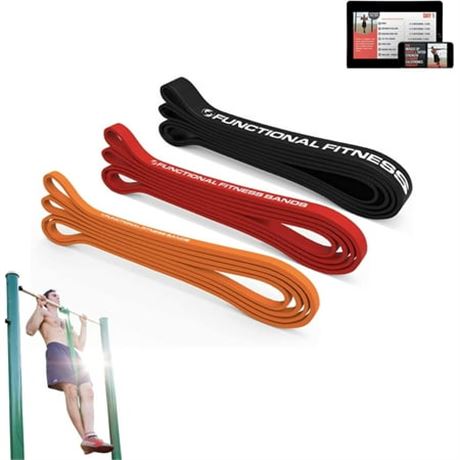 Functional Fitness Resistance Bands, Set of 3