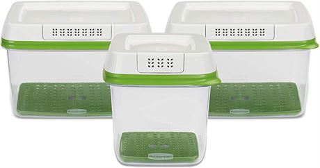 Rubbermaid FreshWorks Set of 3 Containers