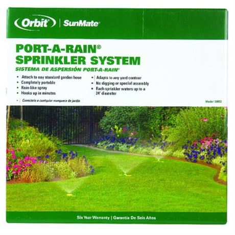 Orbit Port-A-Rain Plastic Sprinkler 2827 sq ft