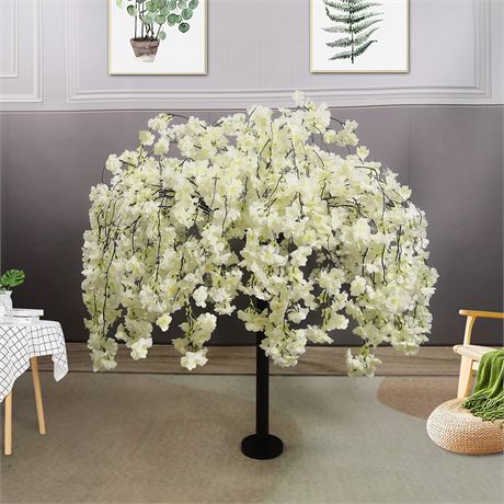 Weeping Cherry Tree for Indoor/Outdoor, White