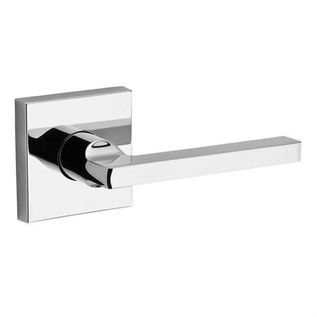 Chrome Privacy Door Handle, Square Rose