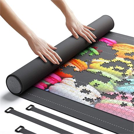 Newverest Jigsaw Puzzle Mat Roll Up, Saver Pad 46 x 26 Portable Keeper Up to 150