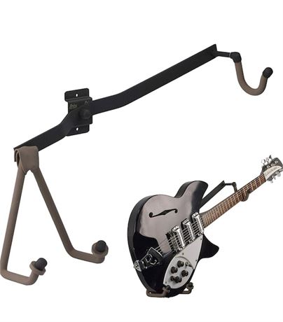 String Swing Guitar Holder Horizontal Low-Profile Narrow-Body for Flat Wall Moun