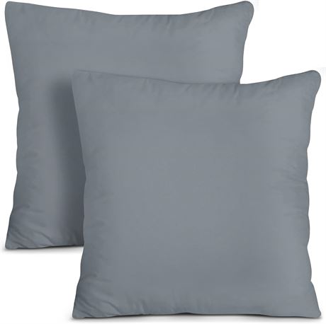 "Utopia Bedding Pillows, Grey, 26x26" - 2 Pack