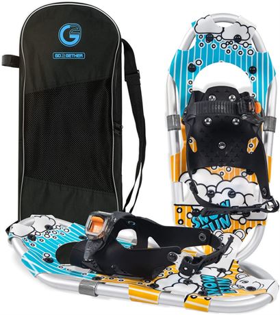 G2 16" Kids Snowshoes, Blue, Ratchet Design