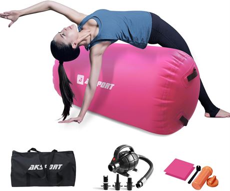 AKSPORT Inflatable Gym Mat 24x39in Diam-Length