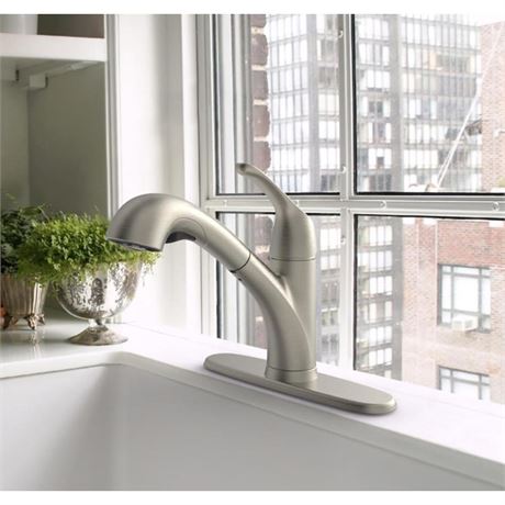 Stainless Steel Pull-Out Faucet, Deck Inc.