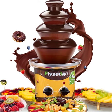 Flyseago 4 Tiers Chocolate Fountain Machine