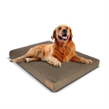 WHITEDUCK Canvas Dog Bed, XL, Brown