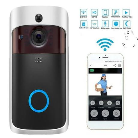 720P Doorbell Cam, Anti-Theft, Motion Detect