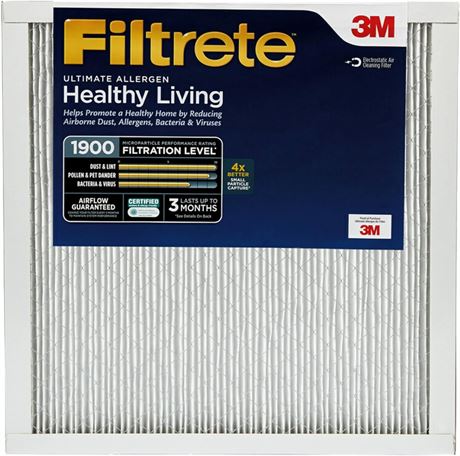 Filtrete 20x20x1 Filter, MPR 1900, 2-Pack